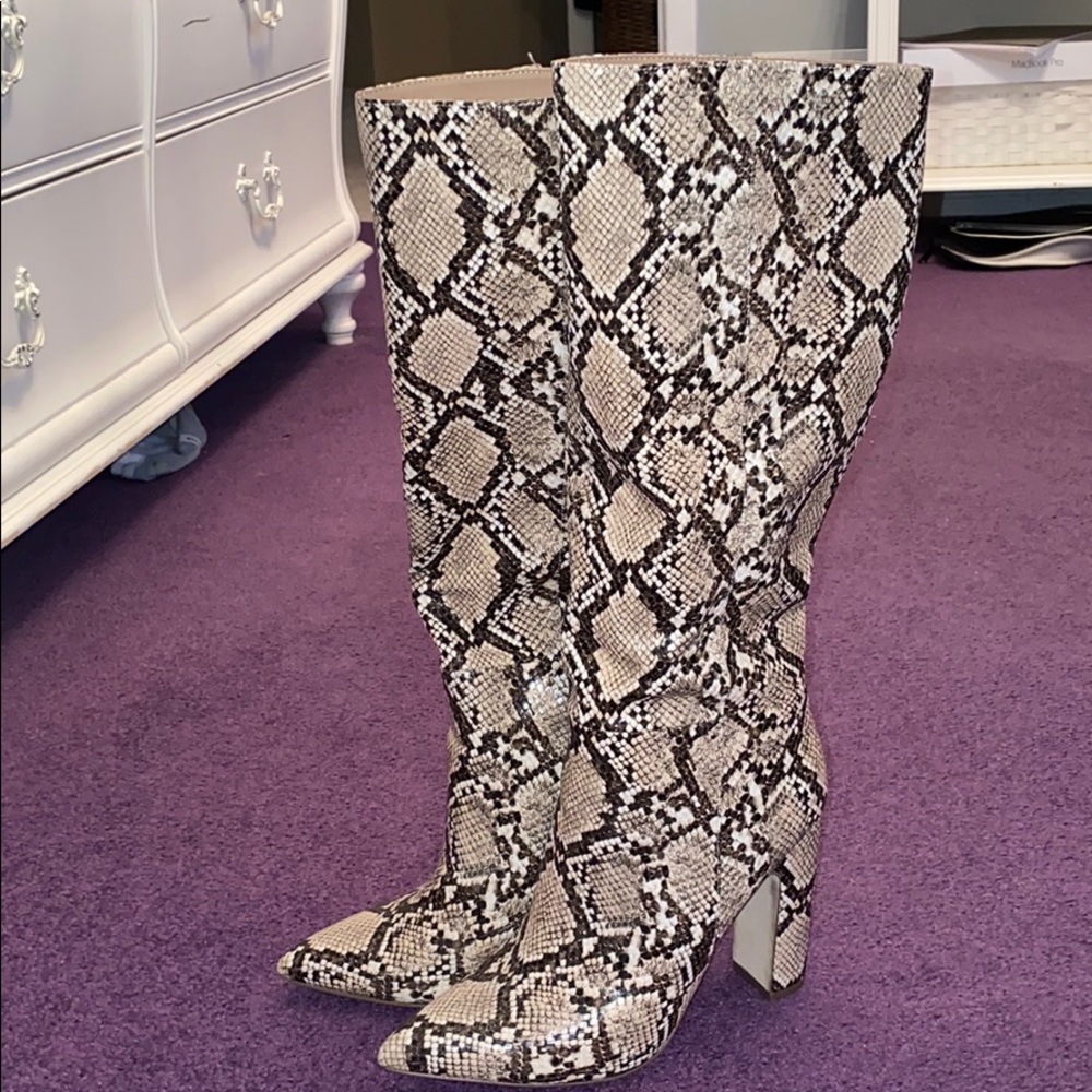 COPY - Steve Madden Snake Print Boots